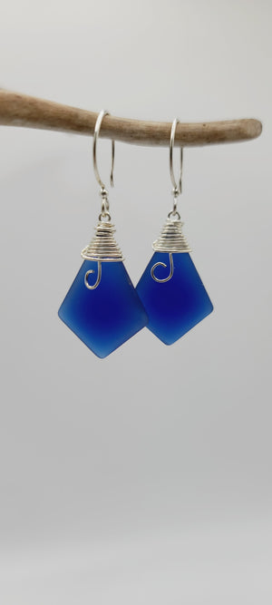 Kaimana Earrings • Cobalt Blue