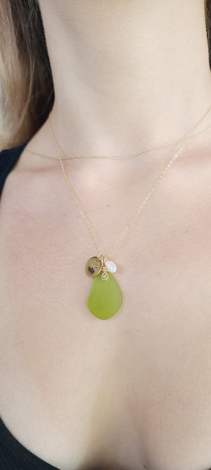 Alana Necklace • Five Shades of Green