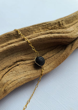 Black Lava Choker Necklace