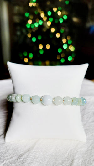 Jade Aquamarine Bracelet