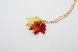 Maple Leaf Necklace • Gold