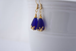 Kulu Wai Earrings • Cobalt Blue