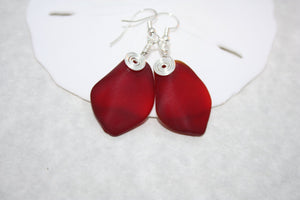Alohi Earrings • Candy Apple Red