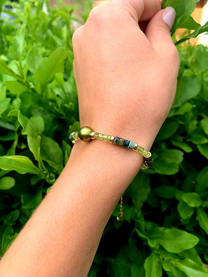 Green Goddess Personalized Bracelet