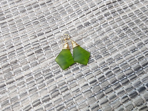 Makamae Earrings • Emerald Green