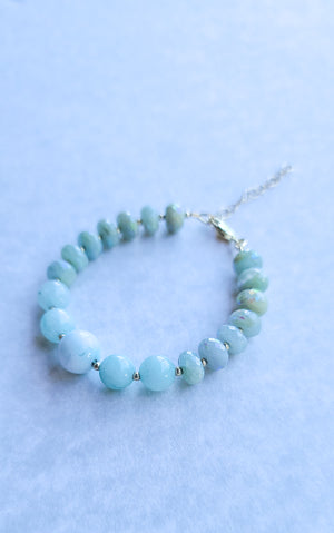 Jade Aquamarine Bracelet