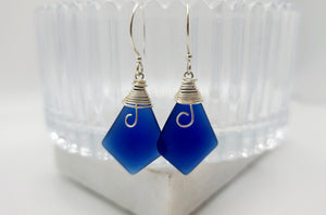 Kaimana Earrings • Cobalt Blue