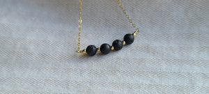 Pele's Small Black Lava Necklace