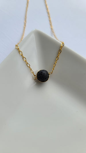 Black Lava Choker Necklace