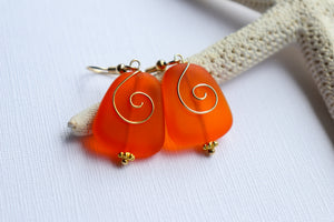 Ihilani Earrings • Ember Orange