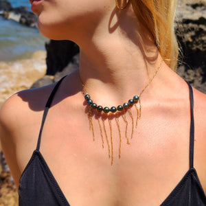 Fringe Tahitian Pearl Necklace