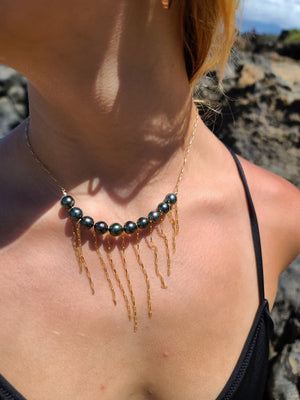 Fringe Tahitian Pearl Necklace