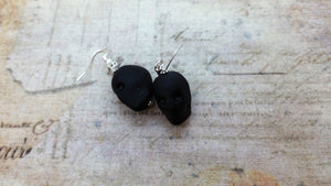 Black Skull Earrings