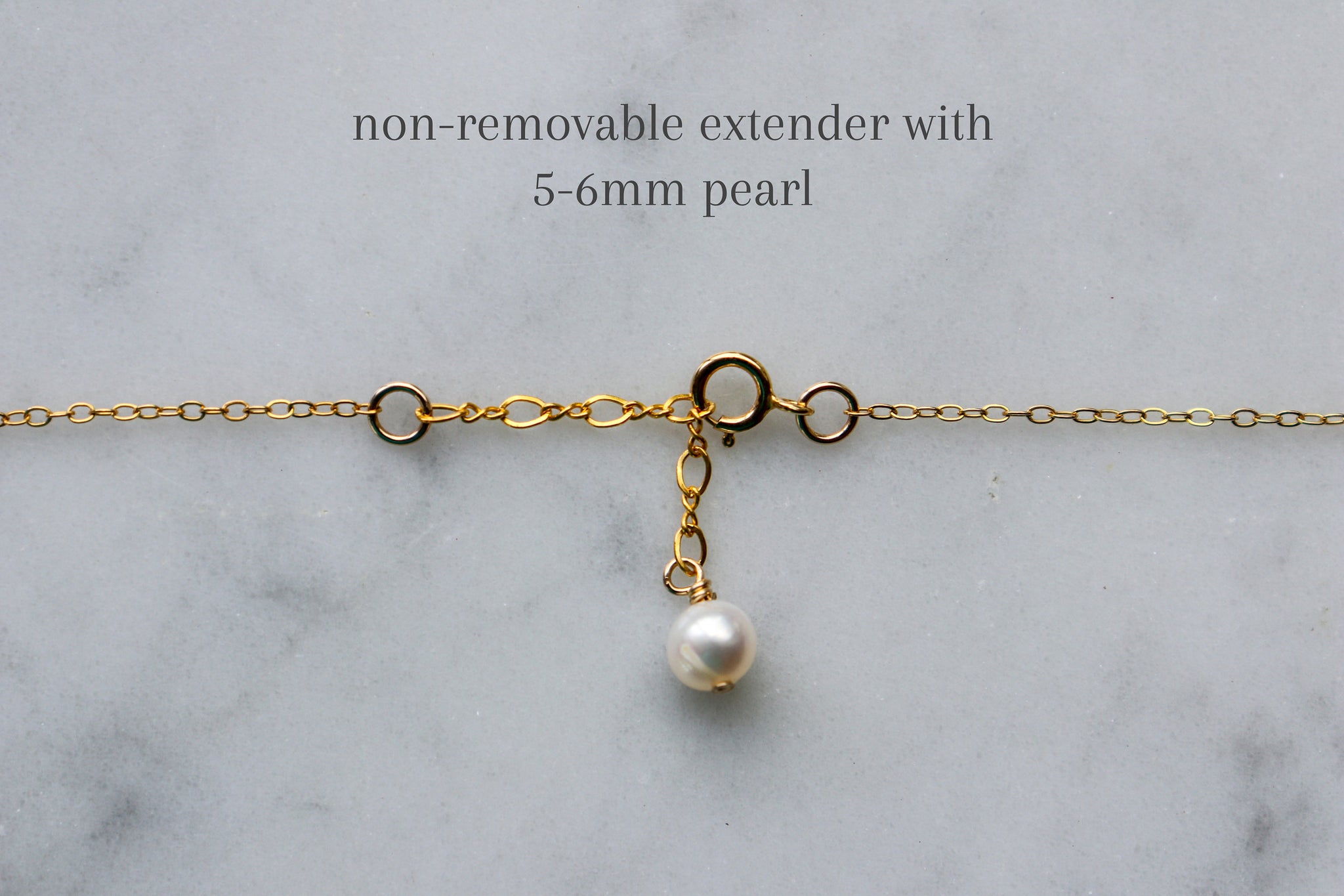 Gold filled Lever clasp adjustable necklace extender in 2 - 4