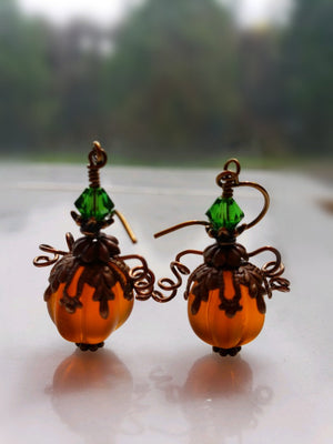 Autumn Pumpkin Earrings