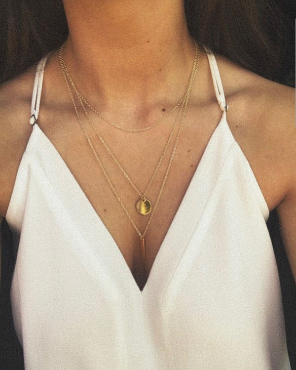 Layering Necklace Set of 3 • Gold