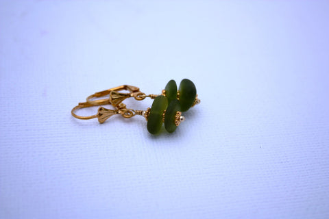 Ko'iele Earrings • Kelp Green