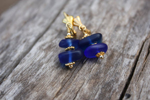 Ko'iele Earrings • Cobalt Blue