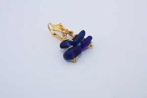 Ko'iele Earrings • Cobalt Blue