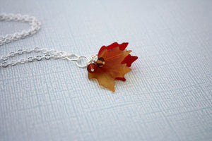 Maple Leaf Necklace • Silver