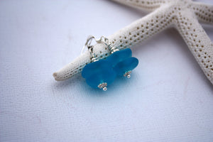 Pihi Earrings • Aqua Blue