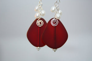 Laulea Earrings • Fire Red