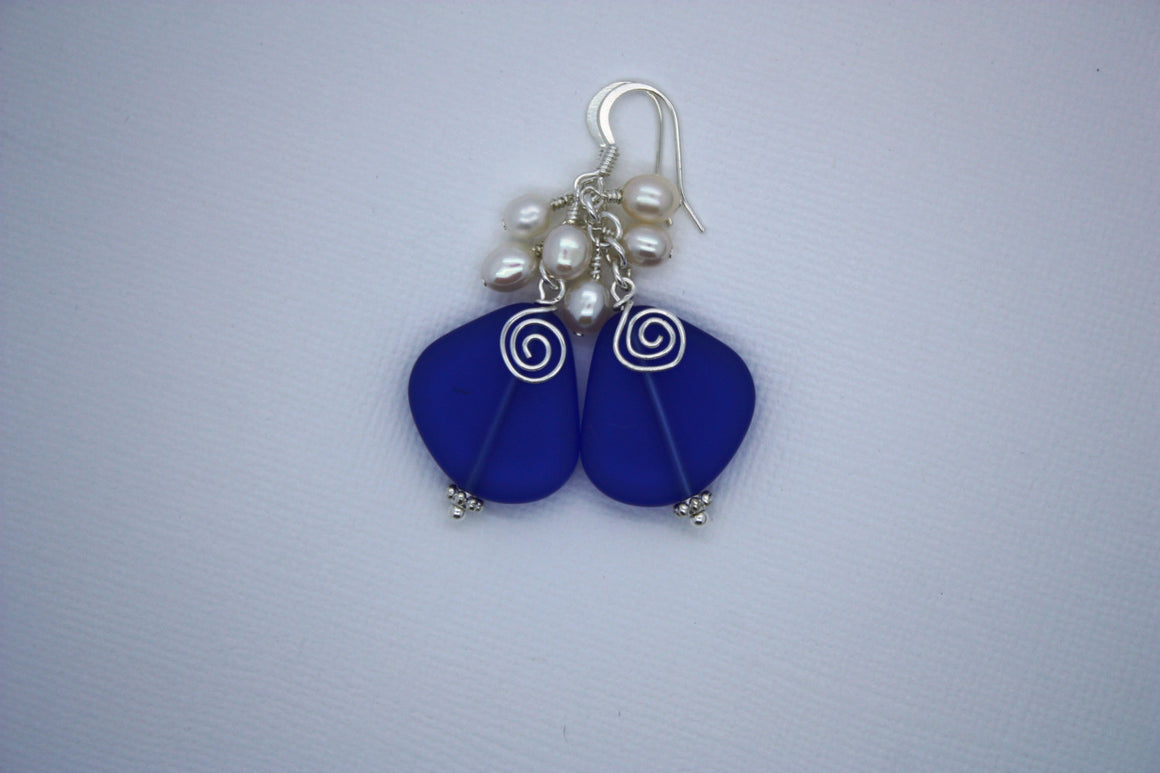 Laulea Earrings • Cobalt Blue
