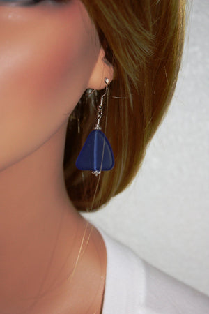 Ehu Kai Earrings • Cobalt Blue