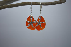 Poulila Earrings • Fire Orange