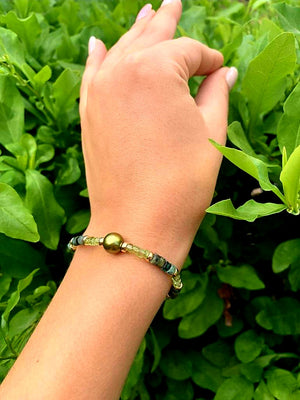Green Goddess Personalized Bracelet